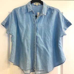 Madewell denim short sleeve button up